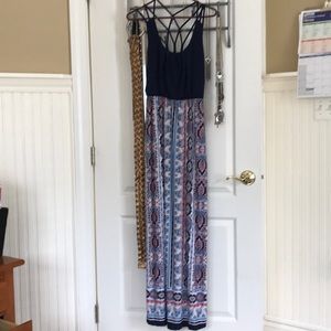 Trixxi  navy maxi with strappy back